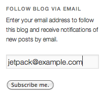 Ejemplo Widget Suscripción Jetpack
