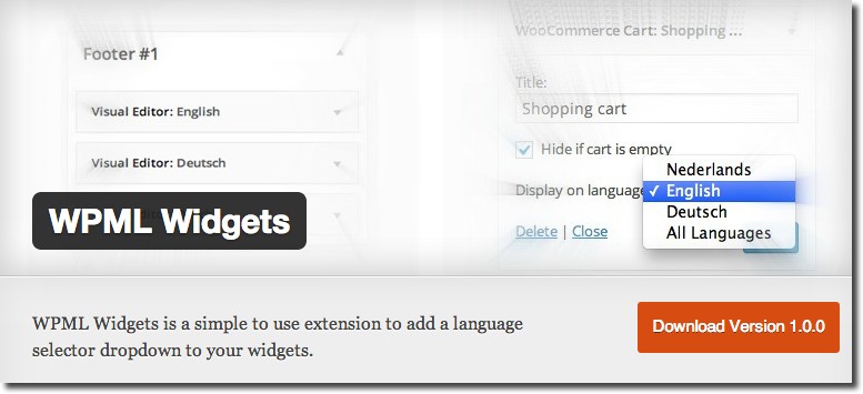 WPML Widgets Plugin idiomas