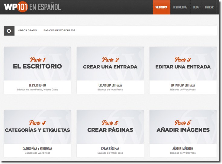 WP101 WordPress en español