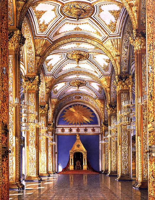 Der Flur des Ordens des Apostels Andreas im Großen Kreml Palast