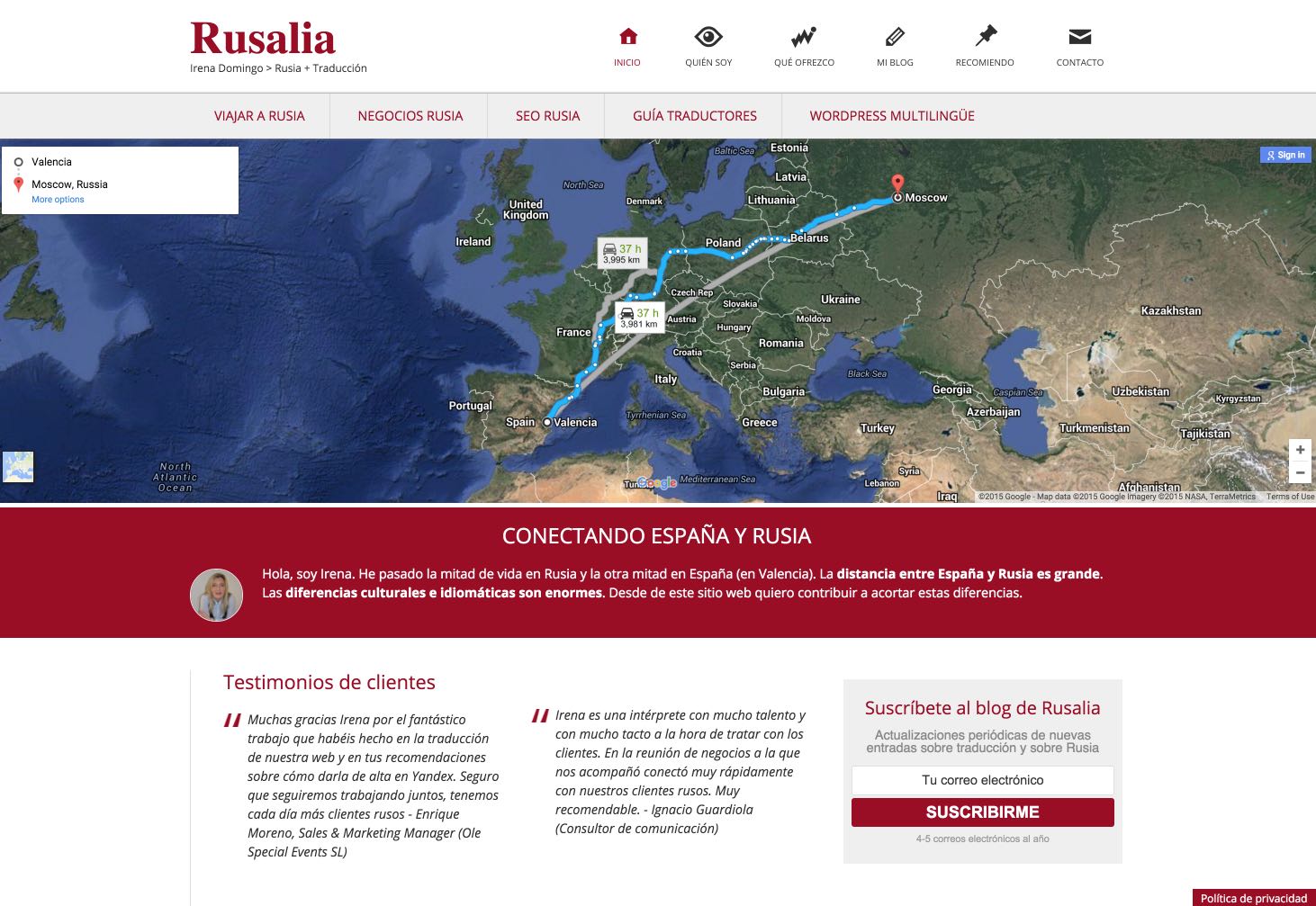 Diseño nueva web Rusalia