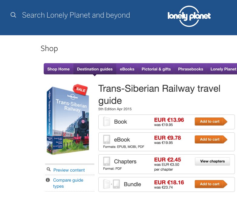 Trans-Siberian Railway travel guidebook – Lonely Planet - Guias turisticas viaje Rusia