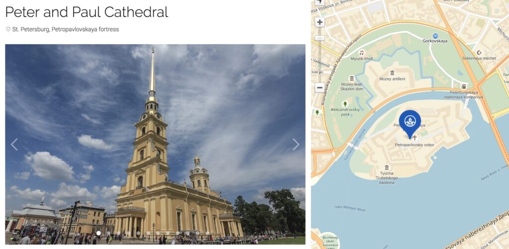 Peter and Paul Cathedral in the fortress of St. Petersburg