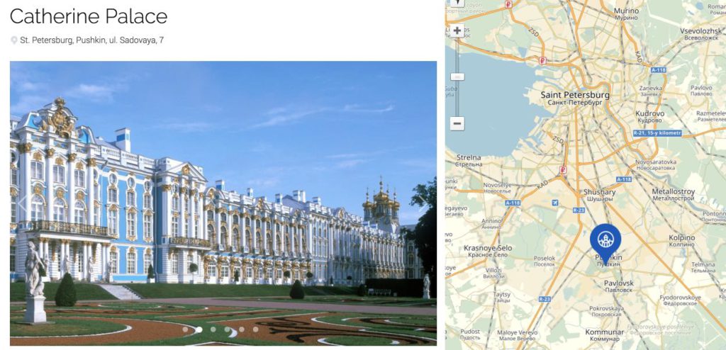 Palacio Catalina en Pushkin
