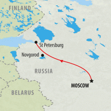 Trayecto Moscu San Petersburgo Itinerario clasico