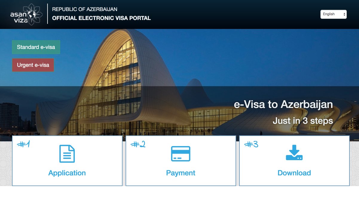 Solicitud eVisa Azerbaiyan