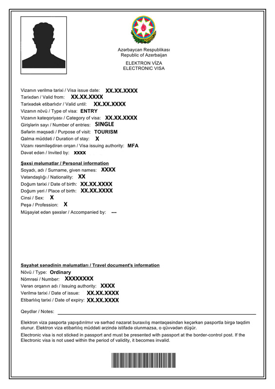 Visado electronico Azerbaiyan