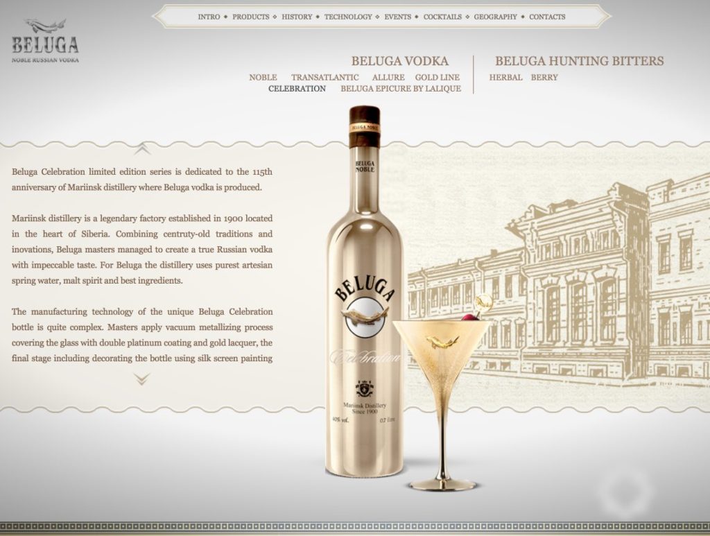 Beluga - Edler russischer Wodka