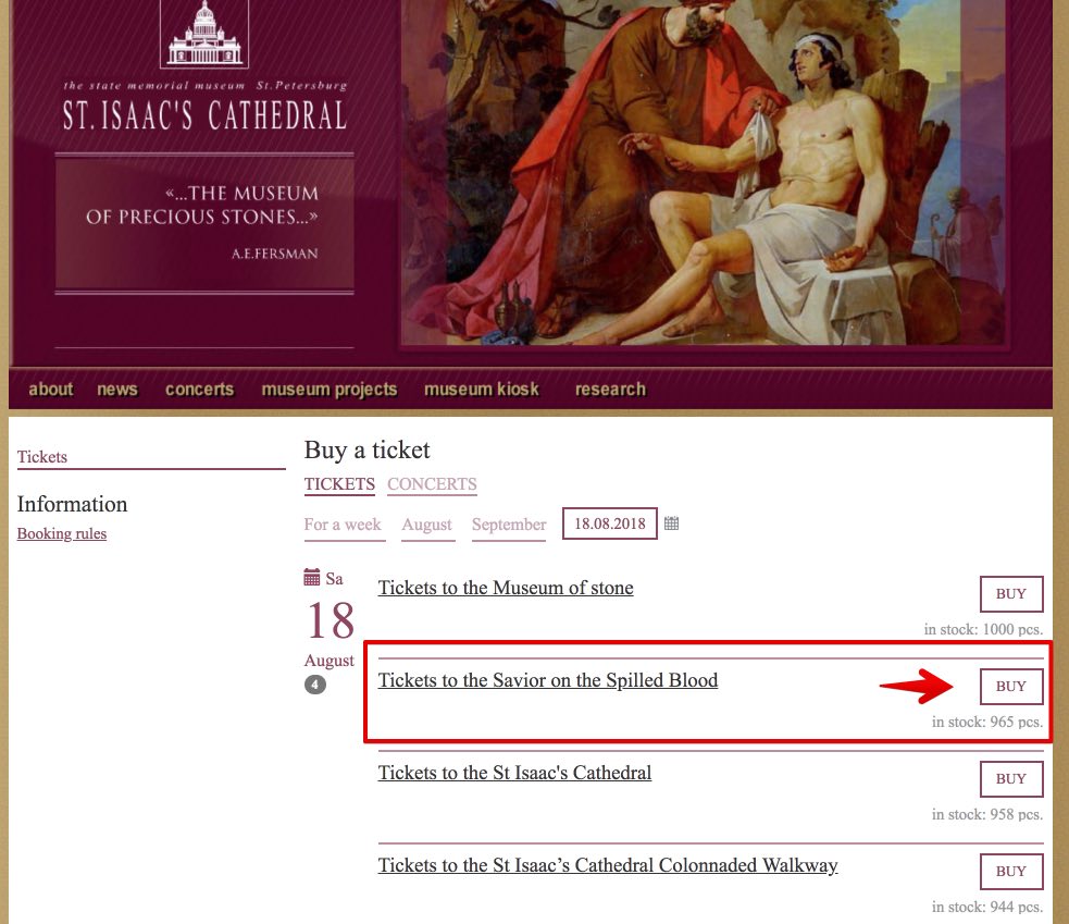 Auferstehungskirche - Tickets online kaufen - Sankt Petersburg