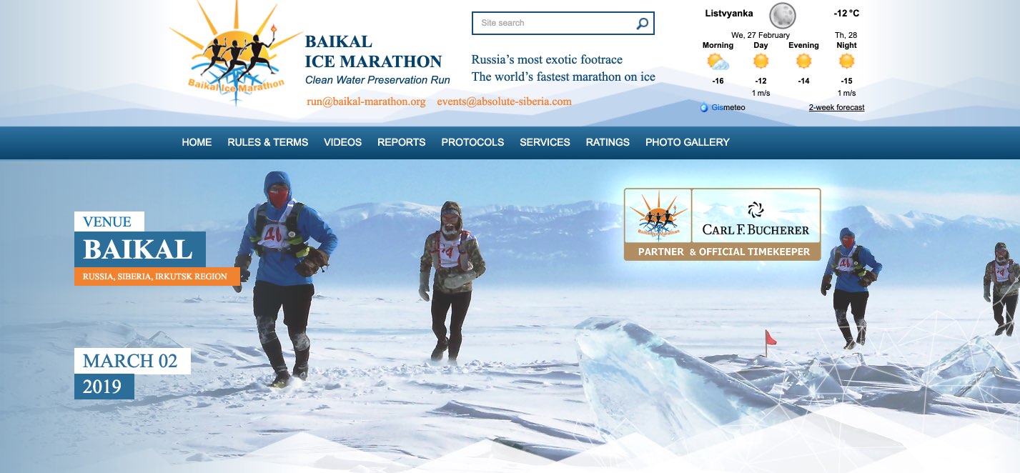 Baikal-Eismarathon über den zugefrorenen See