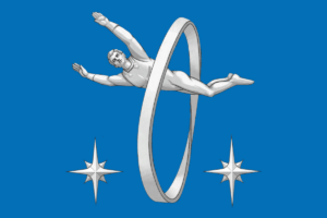 Offizielle Flagge der Sternenstadt (Star City Moscow)