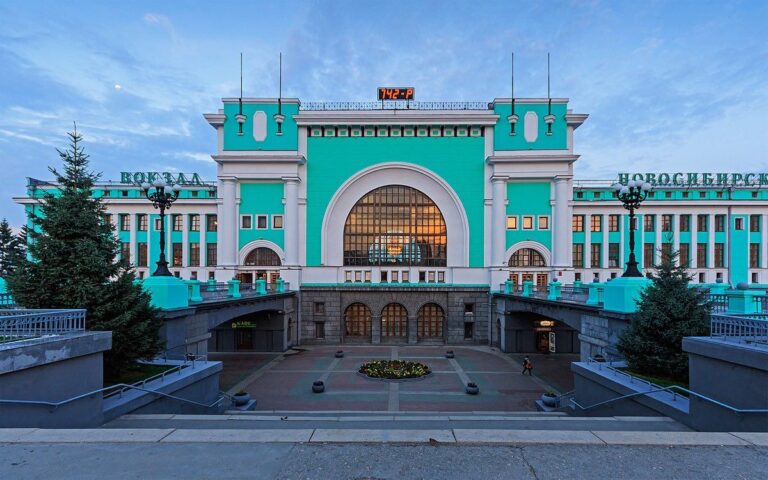 La stazione principale di Novosibirsk