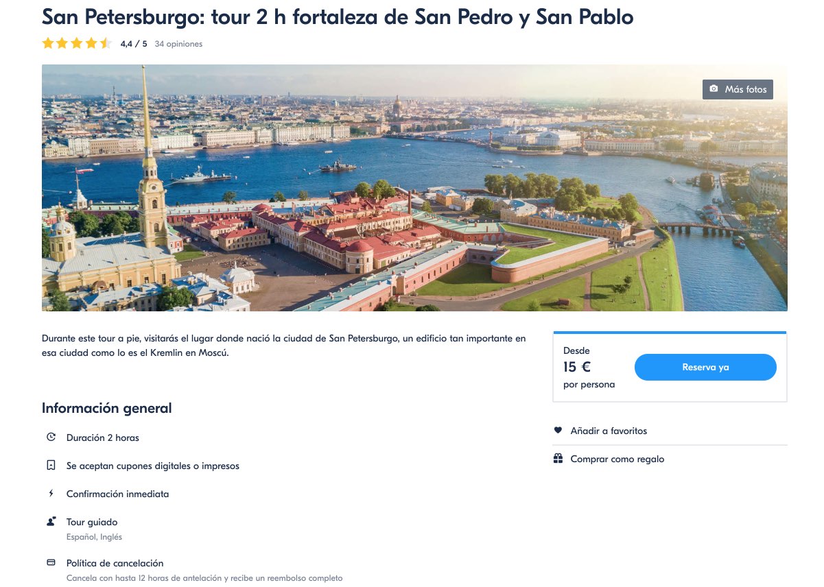 Tour guiado 2 horas por la fortaleza de San Pedro y San Pablo - San Petersburgo - Rusia - GetYourGuide