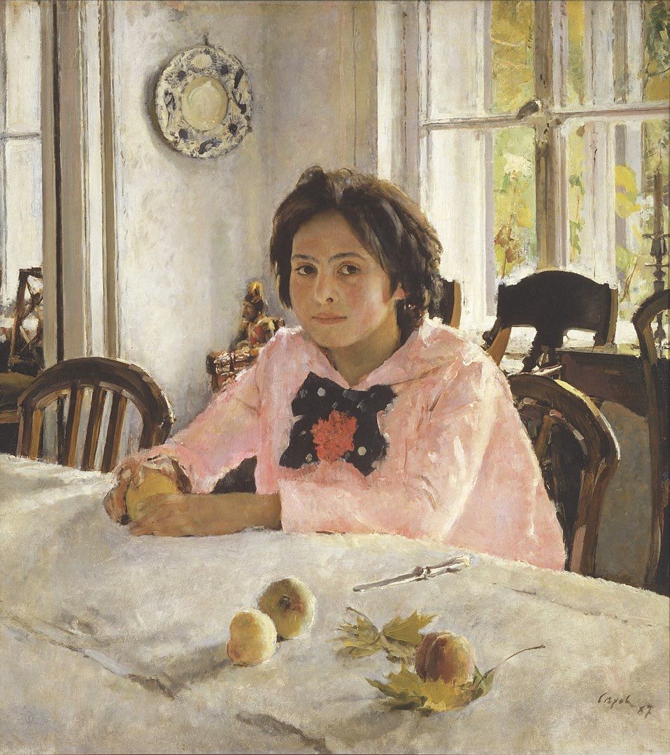 Girl with Peaches, by Valentin Serov