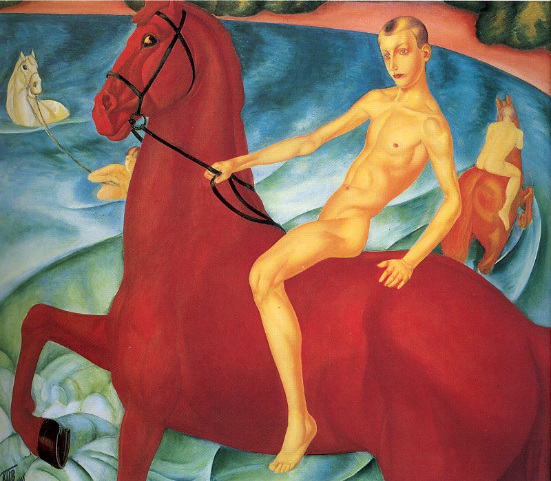 Bathing of the Red Horse, by Kuzma Petrov-Vodkin