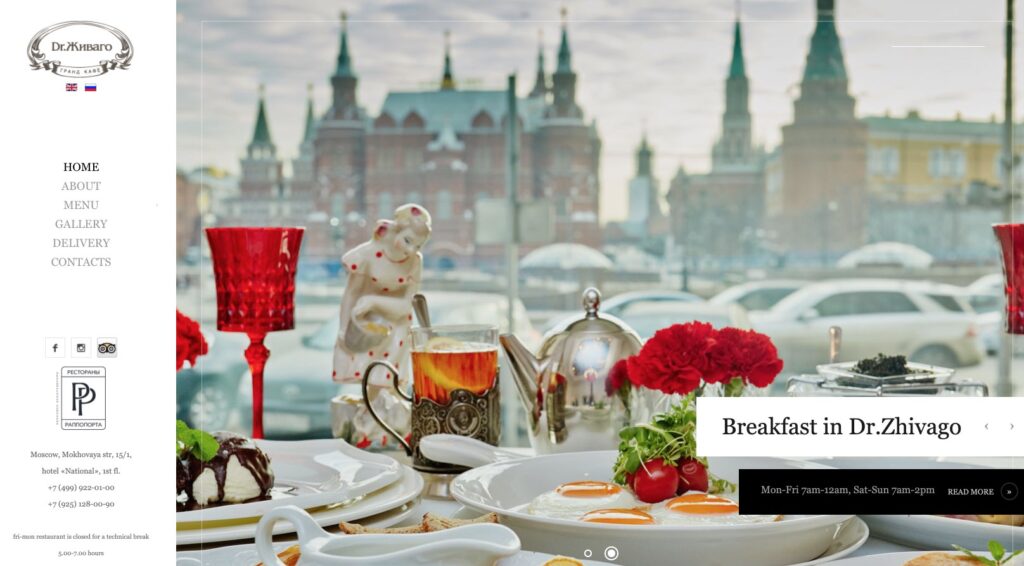 Restaurant Dr. Zhivago in Moskau