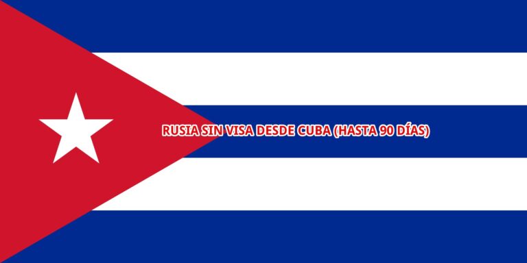 Rusia sin visado desde Cuba