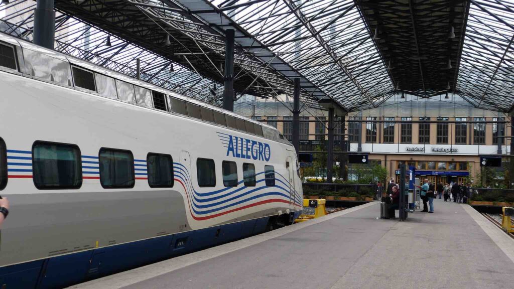 Tren Allegro Helsinki San Petersburgo