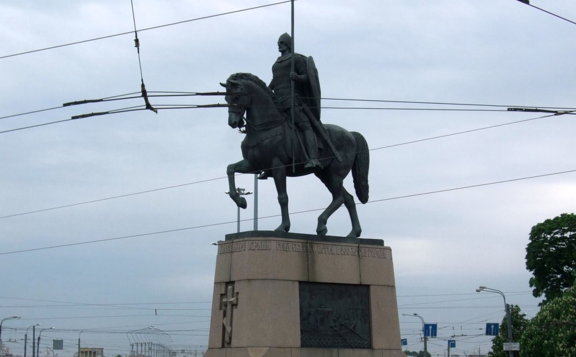 Monument to Alexander Nevsky in St. Petersburg