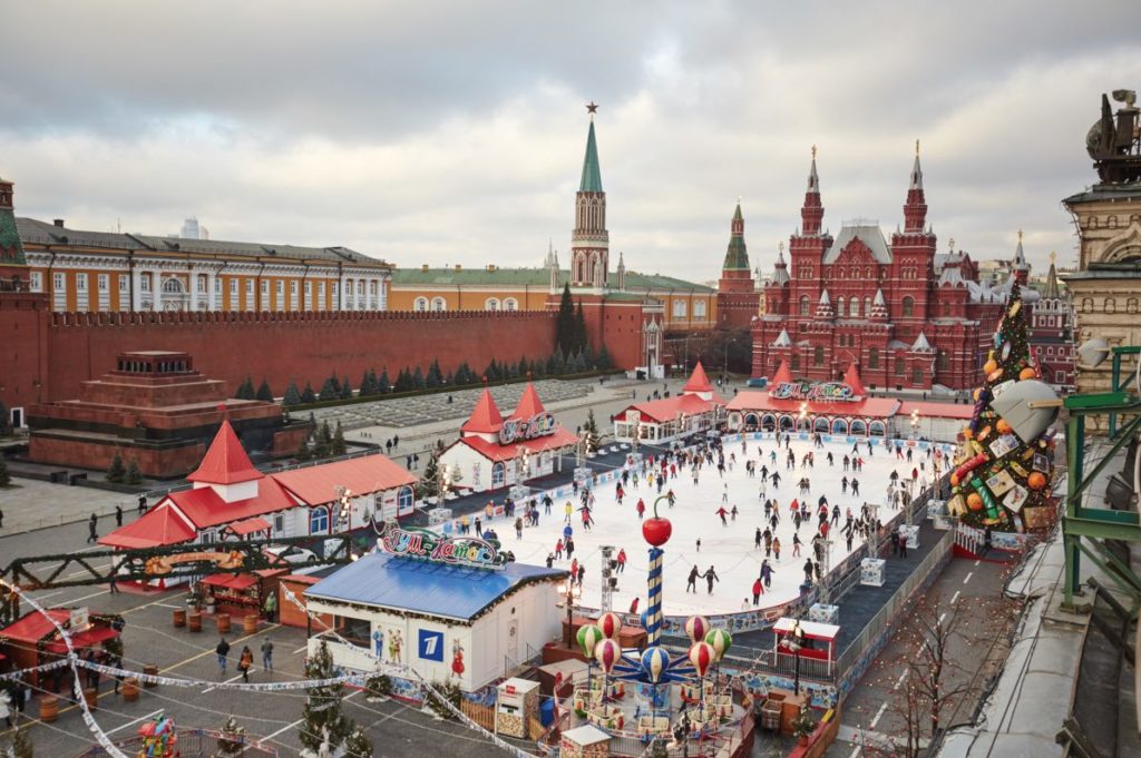 Skating rink on Red Square
