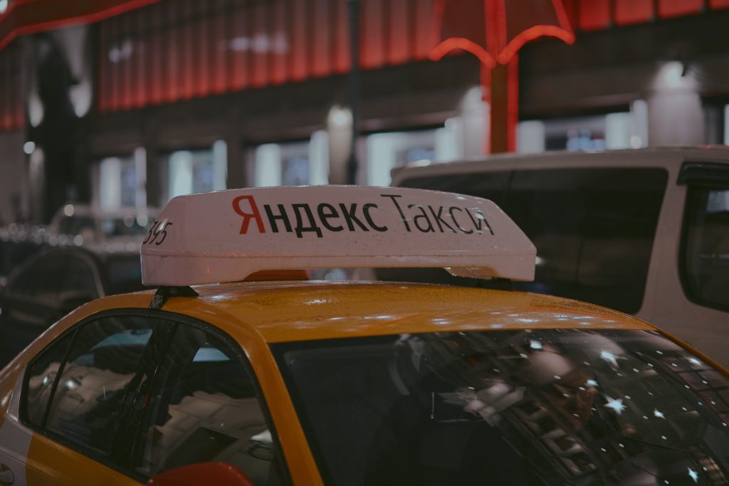 Yandex Taxi en Moscú