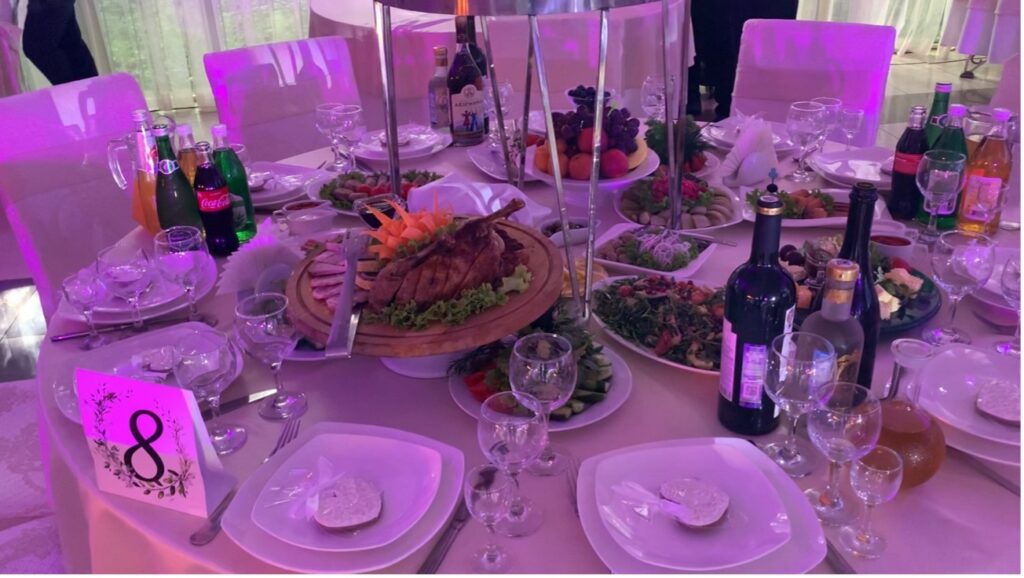 Comida que se sirve en boda rusa