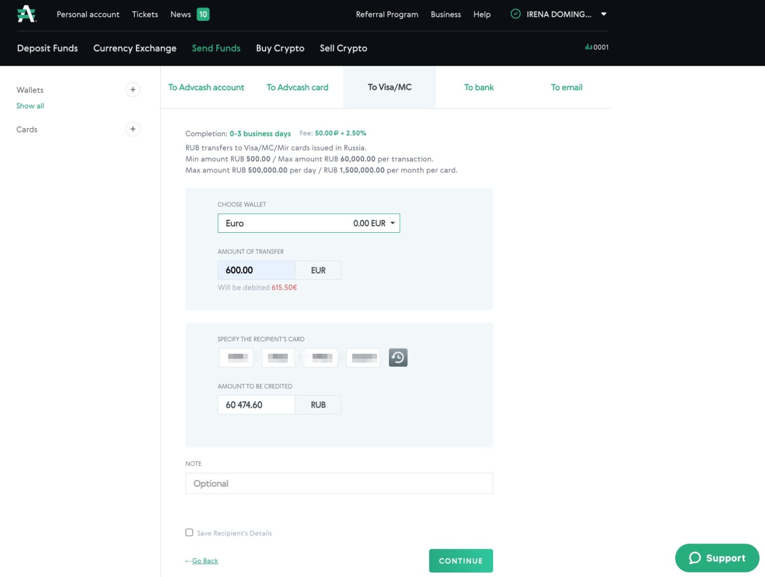 Cómo enviar dinero a Rusia en 2024 (mi experiencia personal)