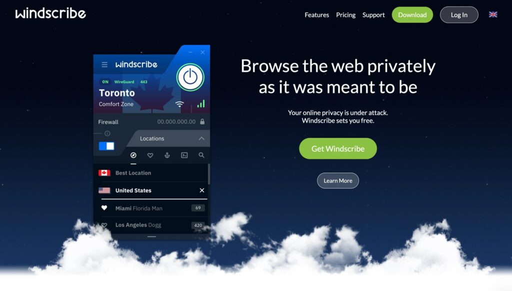 Windscribe VPN Russia - Firefox Mozilla Opera Brave