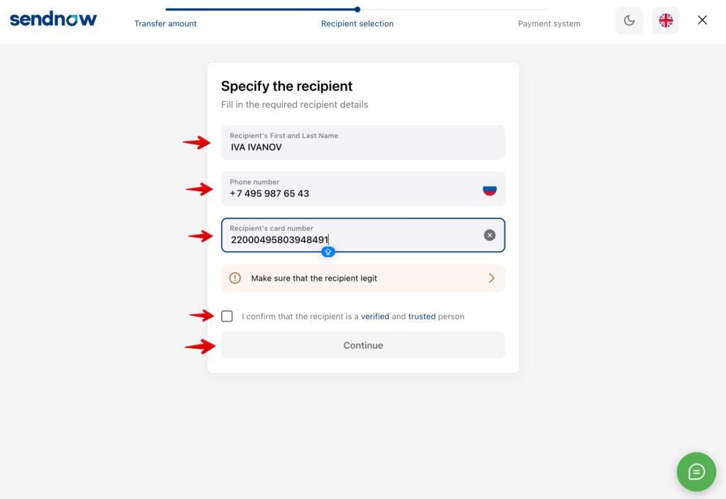 New method to send money to Russia with SendNOW 4