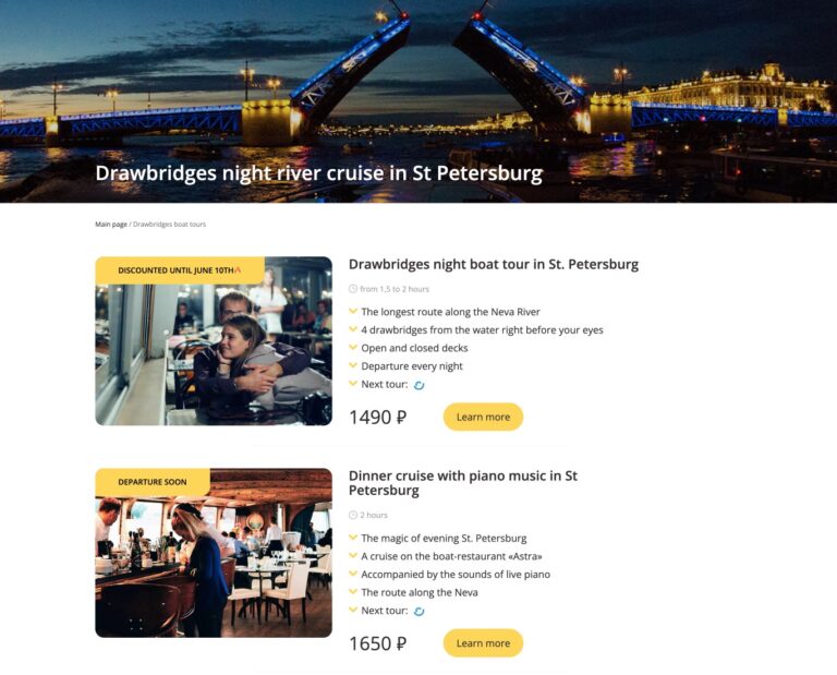 Cruceros por los ríos y canales de San Petersburgo: cómo y dónde reservar en 2025