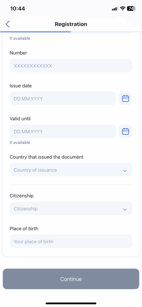 Visa-free Russia registration app and biometric screening 4