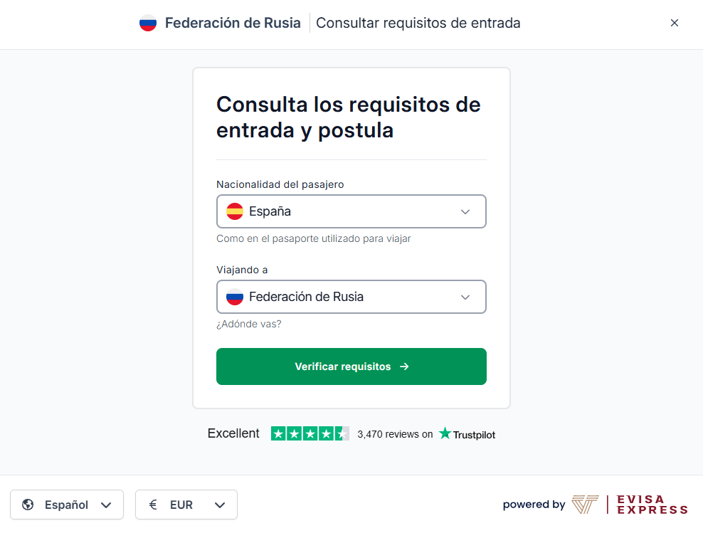 Proceso de solicitud de visado electrónico ruso con oficina privada de visados online 1