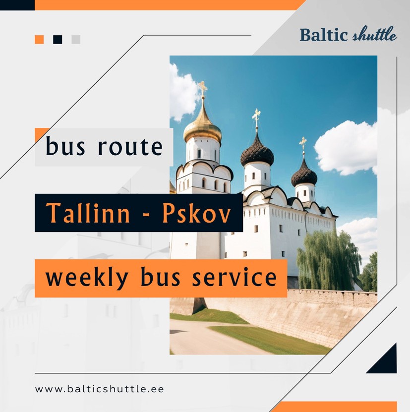 Trasa autobusu medzi Tallinnom a Pskovom