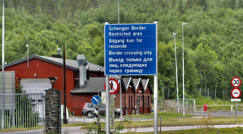 Norway-Russia land border at Storskog