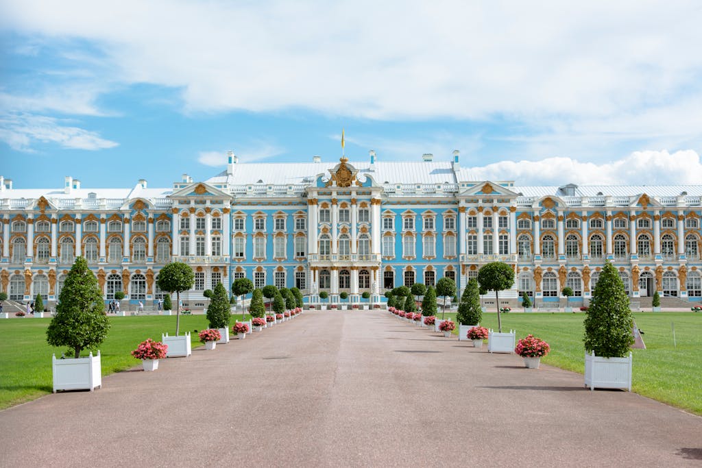 Façade of the Catherine Palace in Pushkin