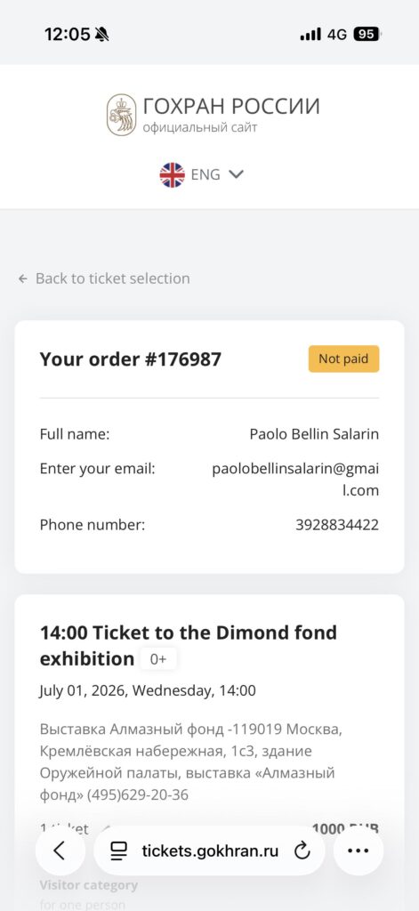 Tickets für den Diamantenfonds in der Rüstkammer des Kreml reservieren