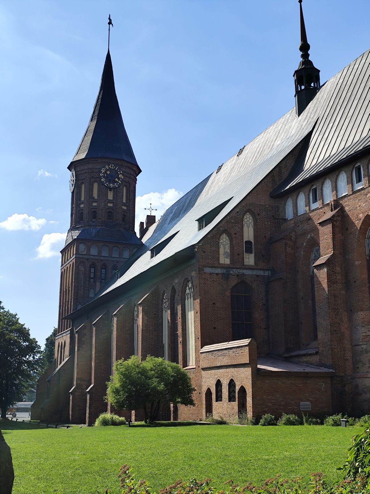 Königsberg Cathedral seen from the park on Kant Island