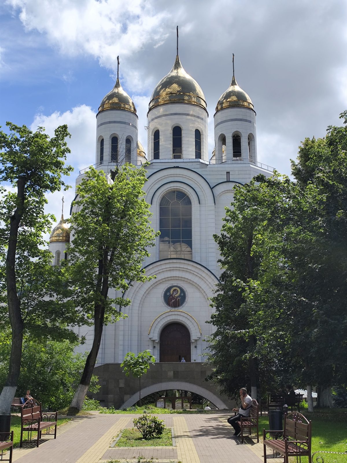Orthodox Cathedral of Christ the Saviour on Victory Square in Kaliningrad