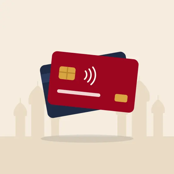 Bank cards with chip and contactless payment